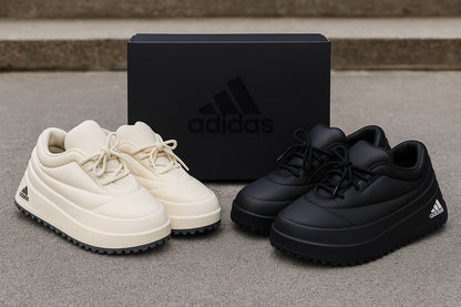 AdidasPuffyBoostPlatformSneakers_CreamWhite_TripleBlack