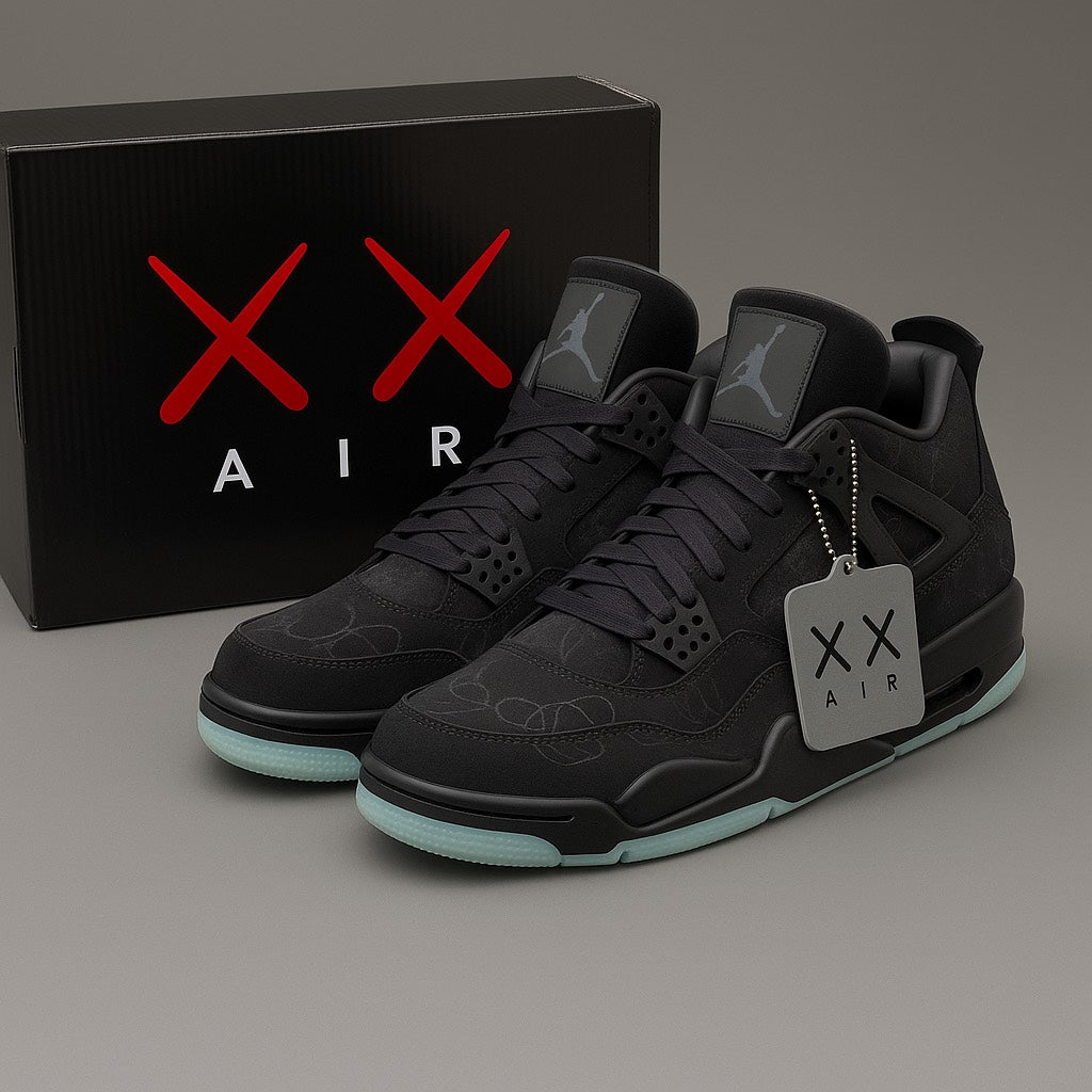 AirJordan4RetroKAWSBlackGlow4