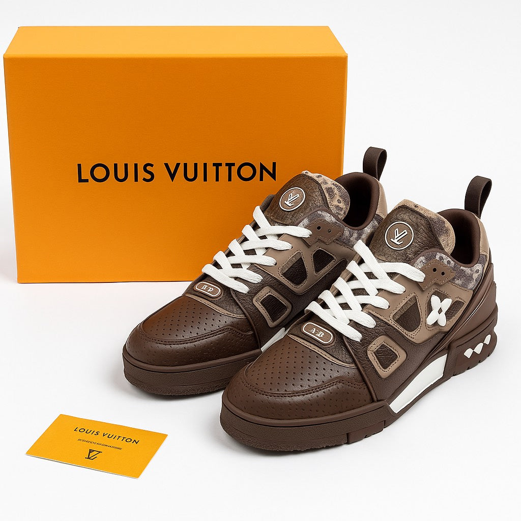 LouisVuittonTrainerSneaker_PythonMonogramBrown_
