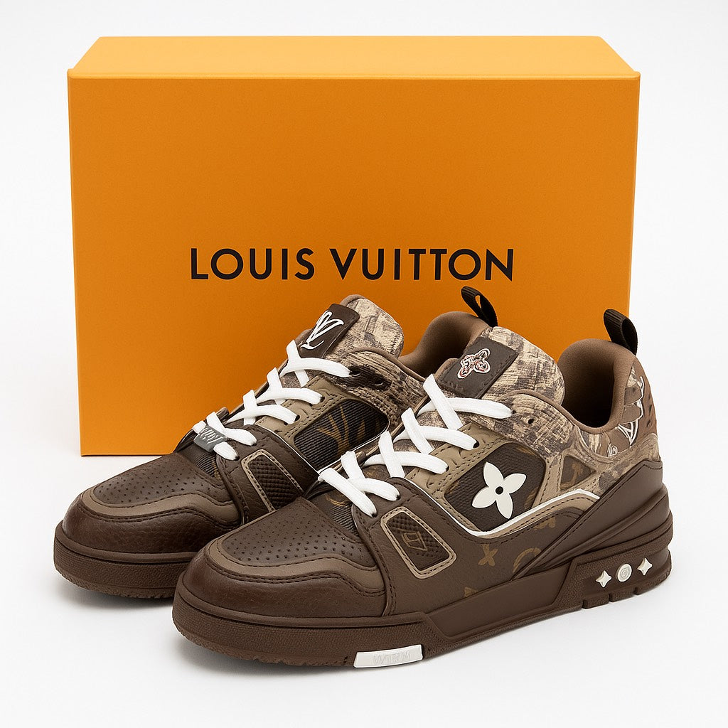 LouisVuittonTrainerSneaker_PythonMonogramBrown_